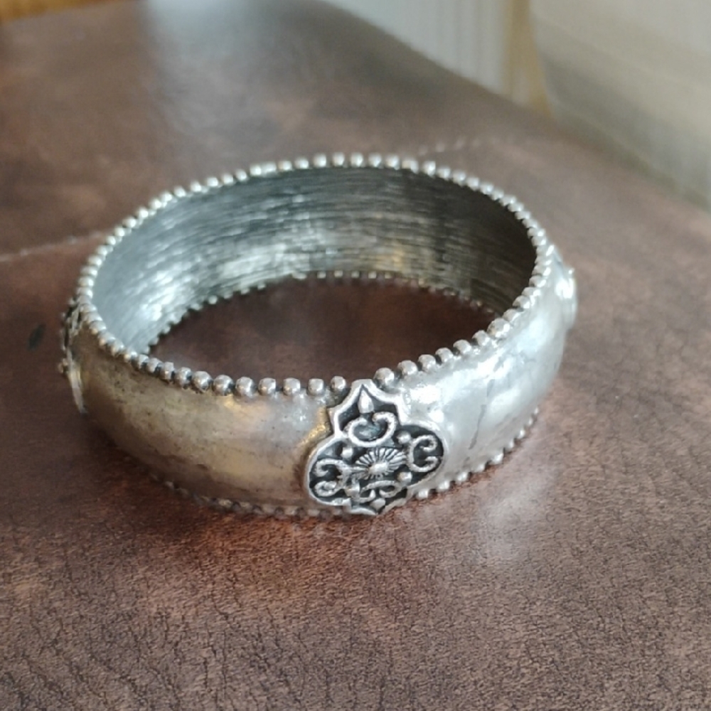 Chico's Textured Silver Bracelet